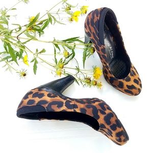 Leopard Print Pumps Size 5.5 Reaction Kenneth Cole
